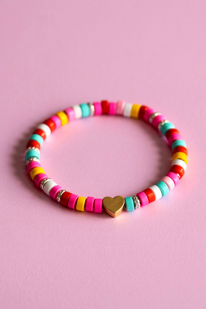 Friendship Bead Bracelet - 25 Valentine's Day Bracelet Ideas