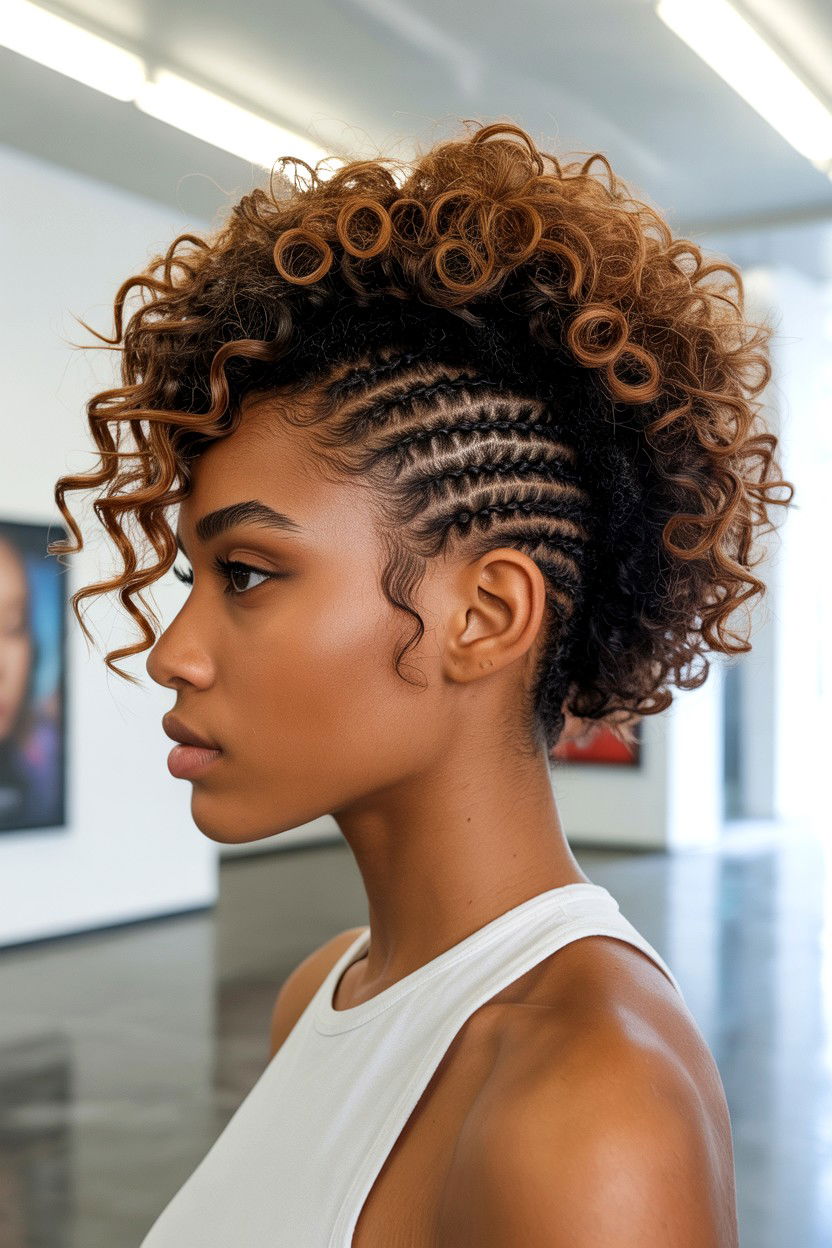 Frohawk - 25 Valentine's Day Natural Hair Ideas