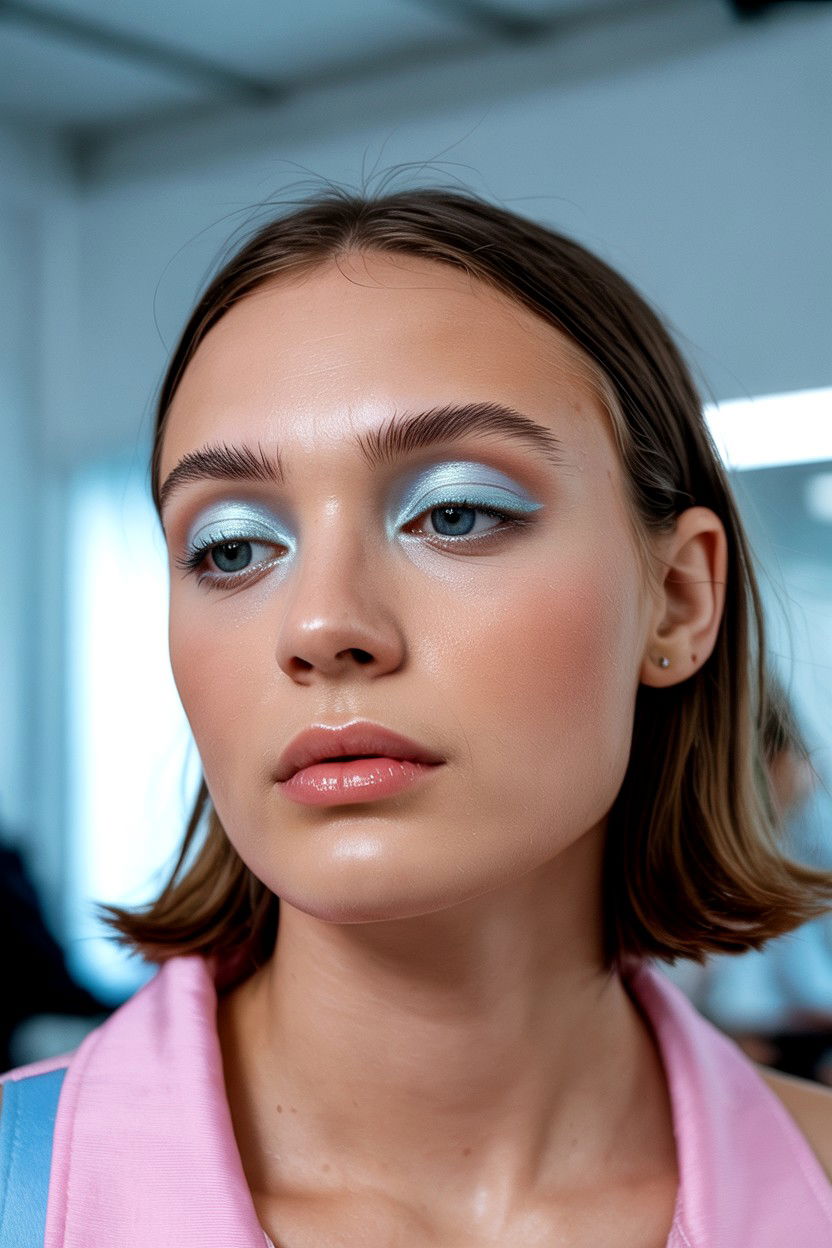 Frosted Eyeshadow - 25 Bold Valentine's Day Makeup Ideas