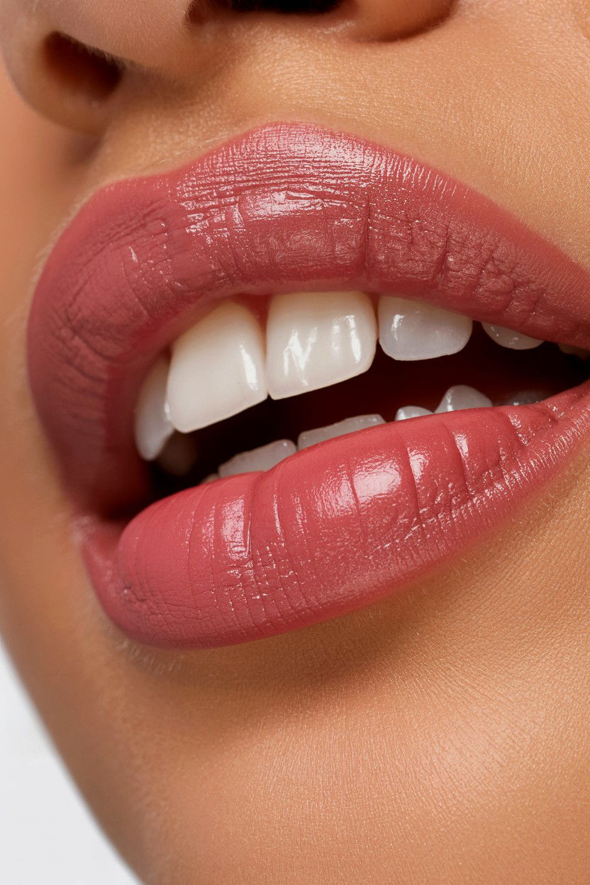 Frosted Pink Lipstick - 25 Valentine's Day Lip Looks