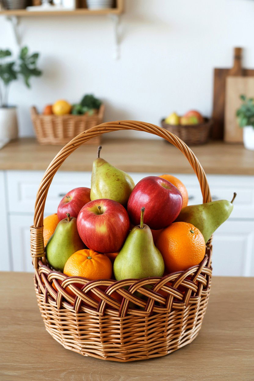 Fruit Basket Gift - 25 Valentine's Day Teacher Treat Ideas