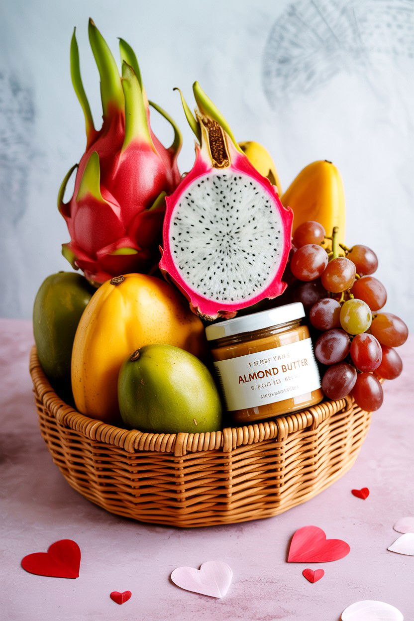 Fruit Gift Basket - 25 Valentine's Day Gift Basket Ideas for Her
