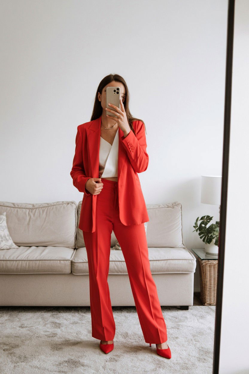 Full Body Mirror Selfie - 25 Valentine's Day Mirror Selfie Ideas