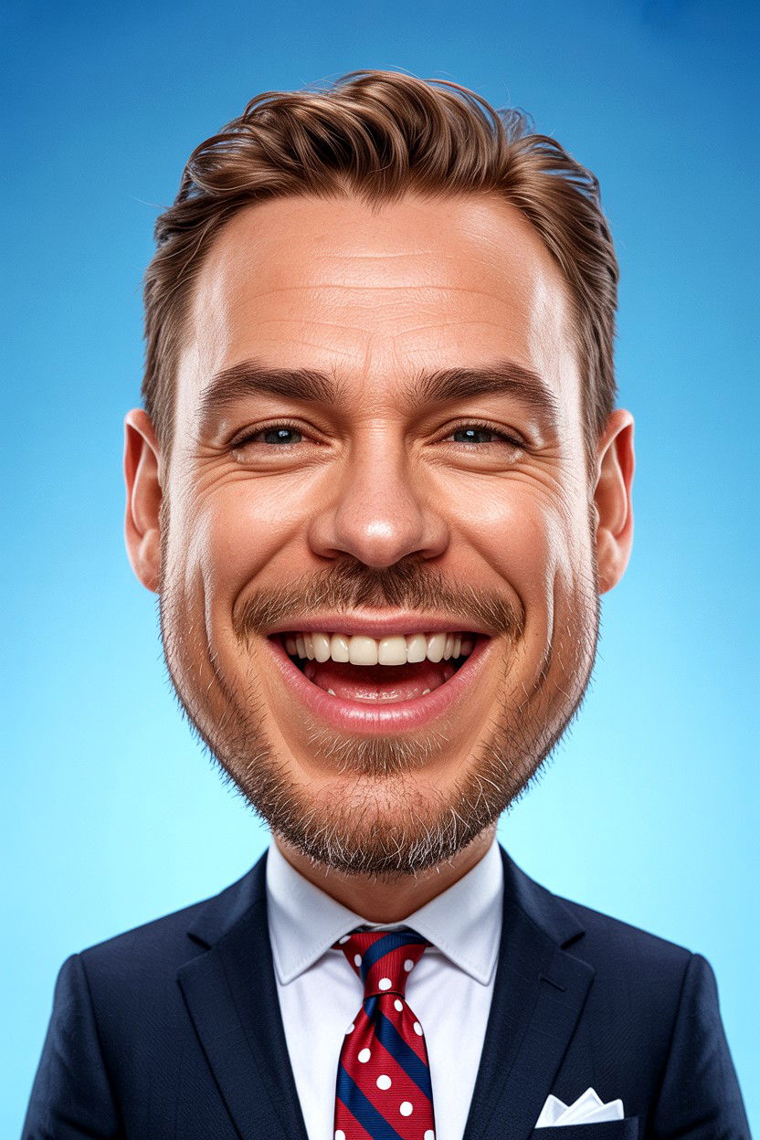 Funny Face Caricature - 25 Valentine's Day Caricature Gift Ideas