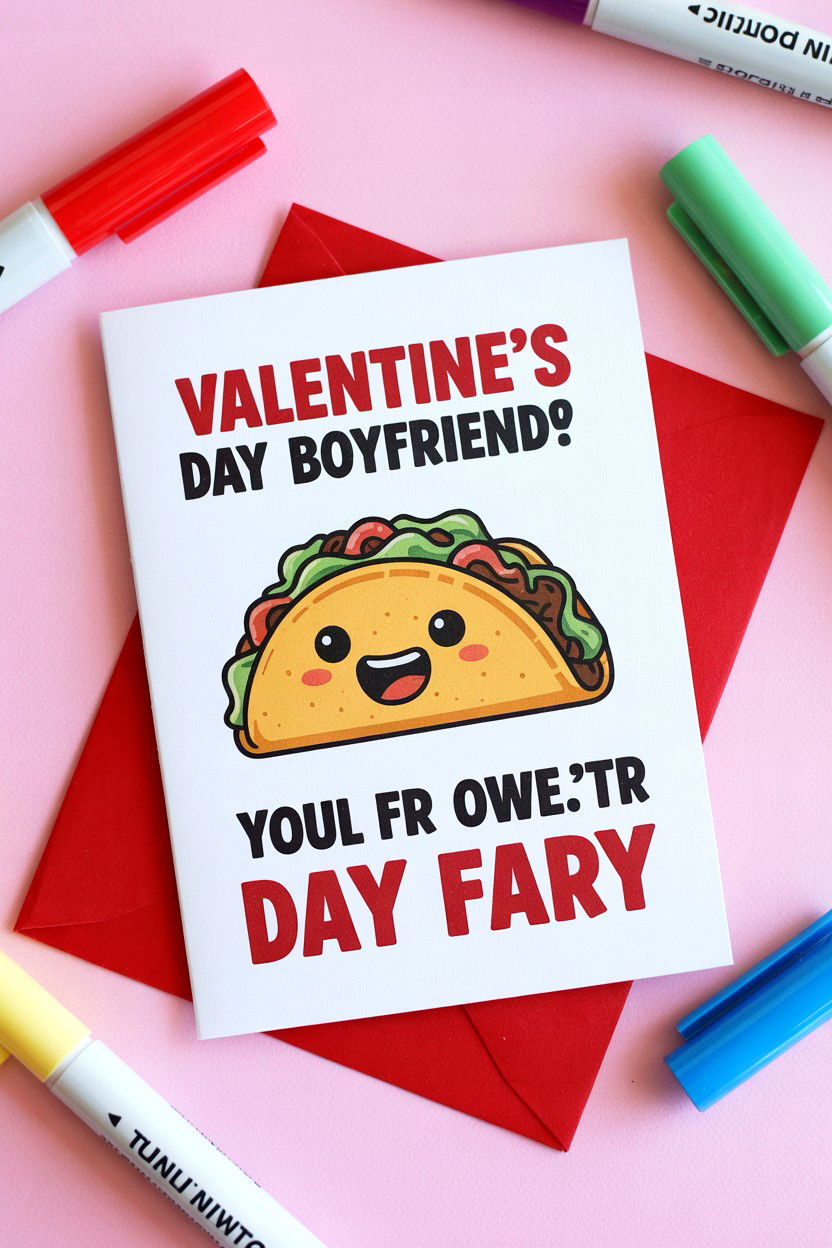 Funny Pun Card - 25 Valentine's Day Card Ideas for Boyfriend
