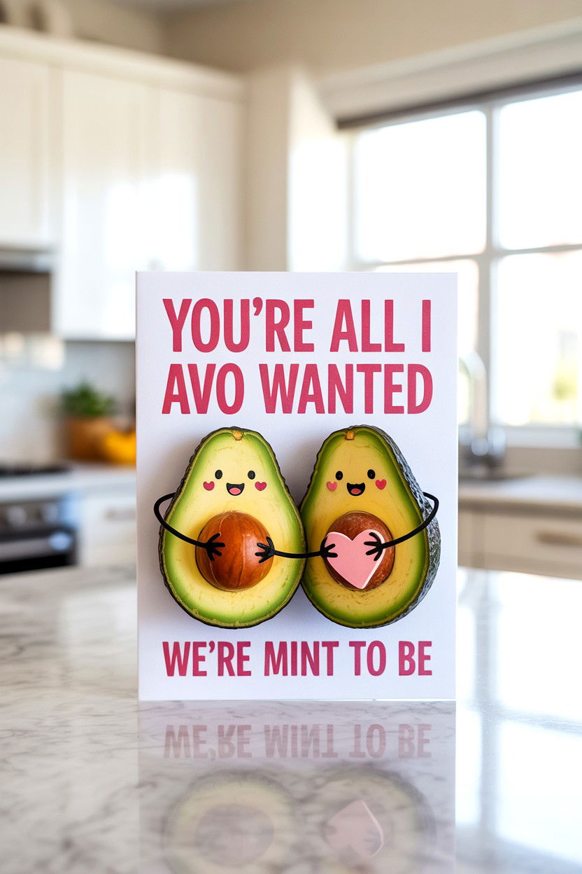 Funny food pun valentine card - 25 Cute Valentine's Day Card Ideas