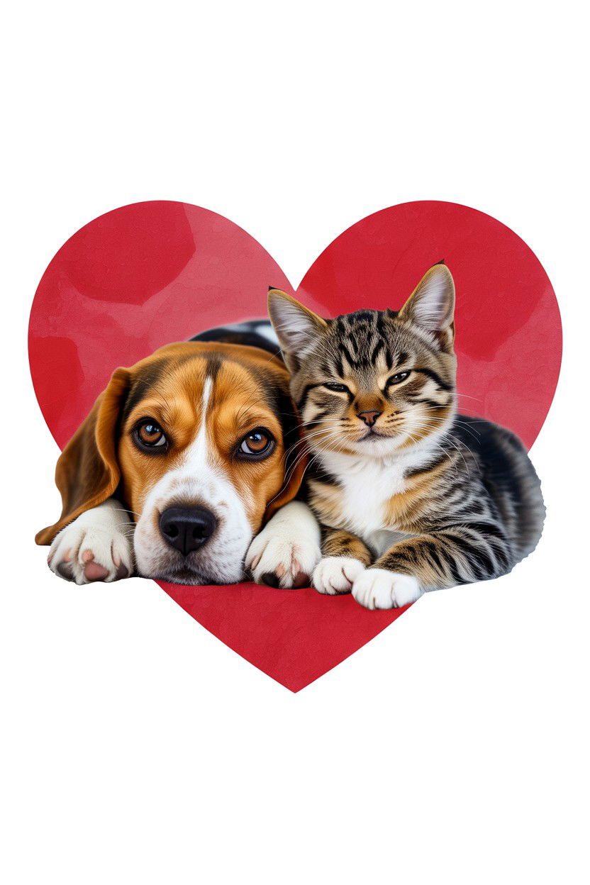 Furry Friend Valentine - 25 Valentine's Day Pet Card Ideas