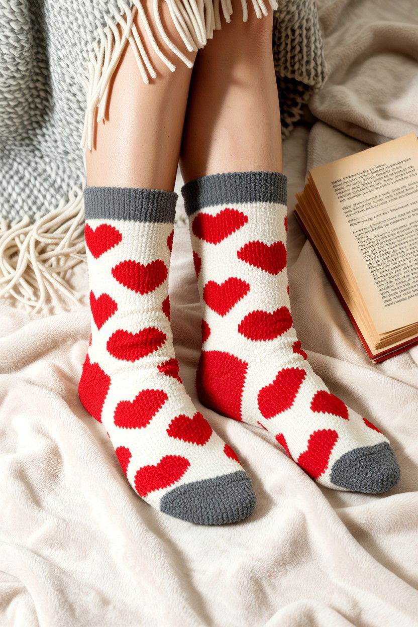 Fuzzy Crew Socks - 25 Under $25 Valentine's Day Gift Ideas