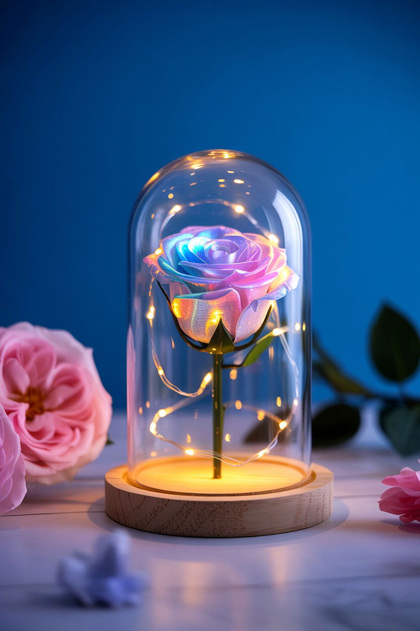 Galaxy Infinity Rose Dome - 25 Valentine's Day Infinity Rose Ideas
