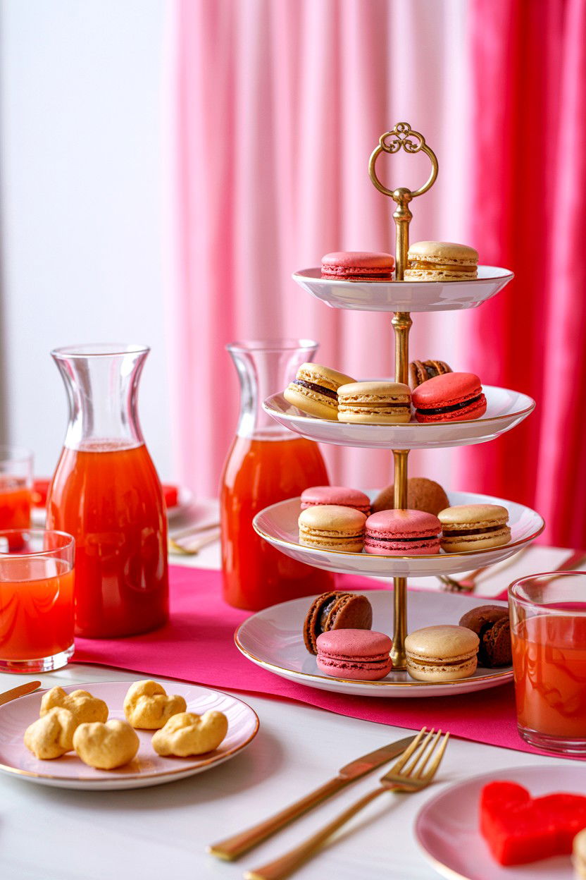 Galentines day brunch table - 25 Valentine's Day Table Setting Ideas