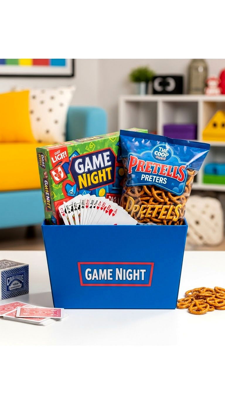 Game night gift basket - 25 valentine's day gift basket ideas