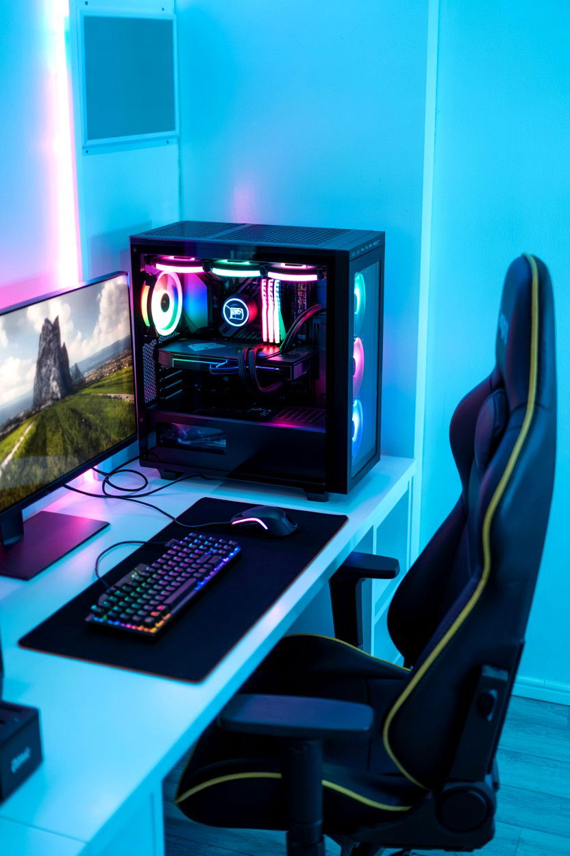 Gaming Setup - 25 Valentine's Day Surprise Ideas for Boyfriend