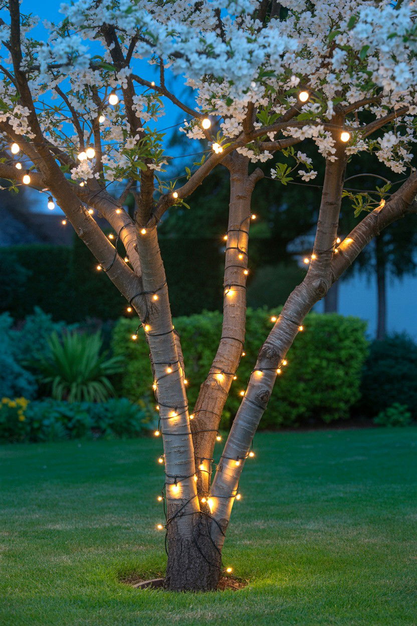 Garden Fairy Lights - 25 Valentine's Day Garden Ideas