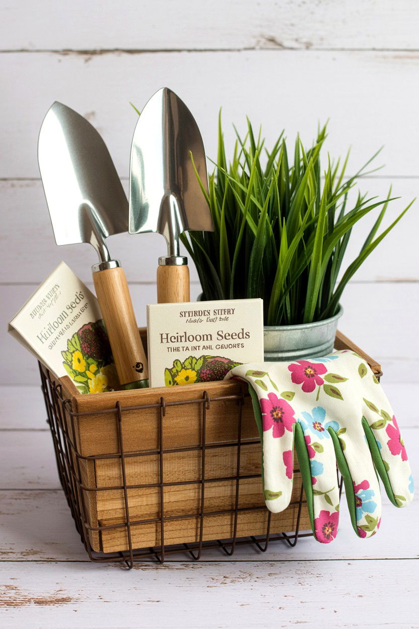 Garden Gift Basket - 25 Valentine's Day Luxury Gift Basket Ideas