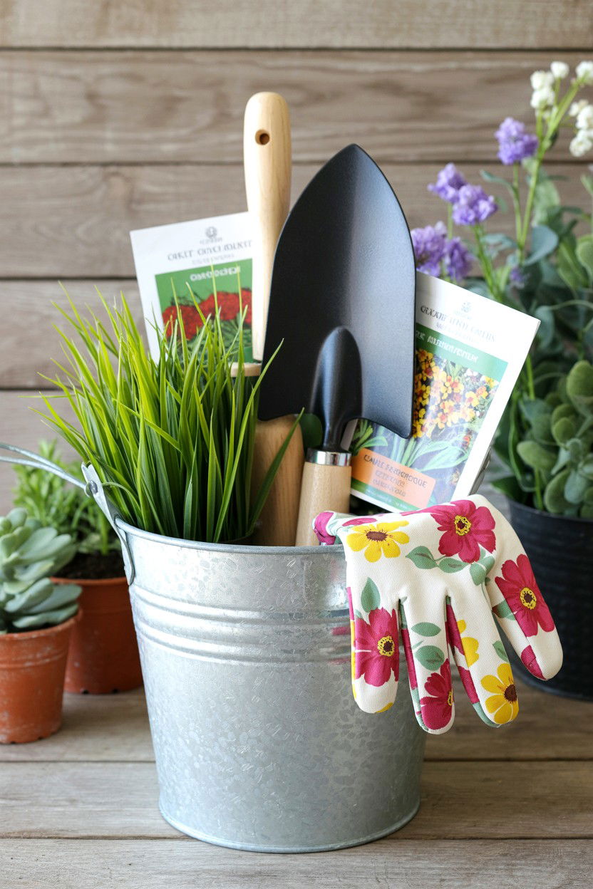 Garden Gift Basket - 25 Valentine's Day Cozy Gift Basket Ideas