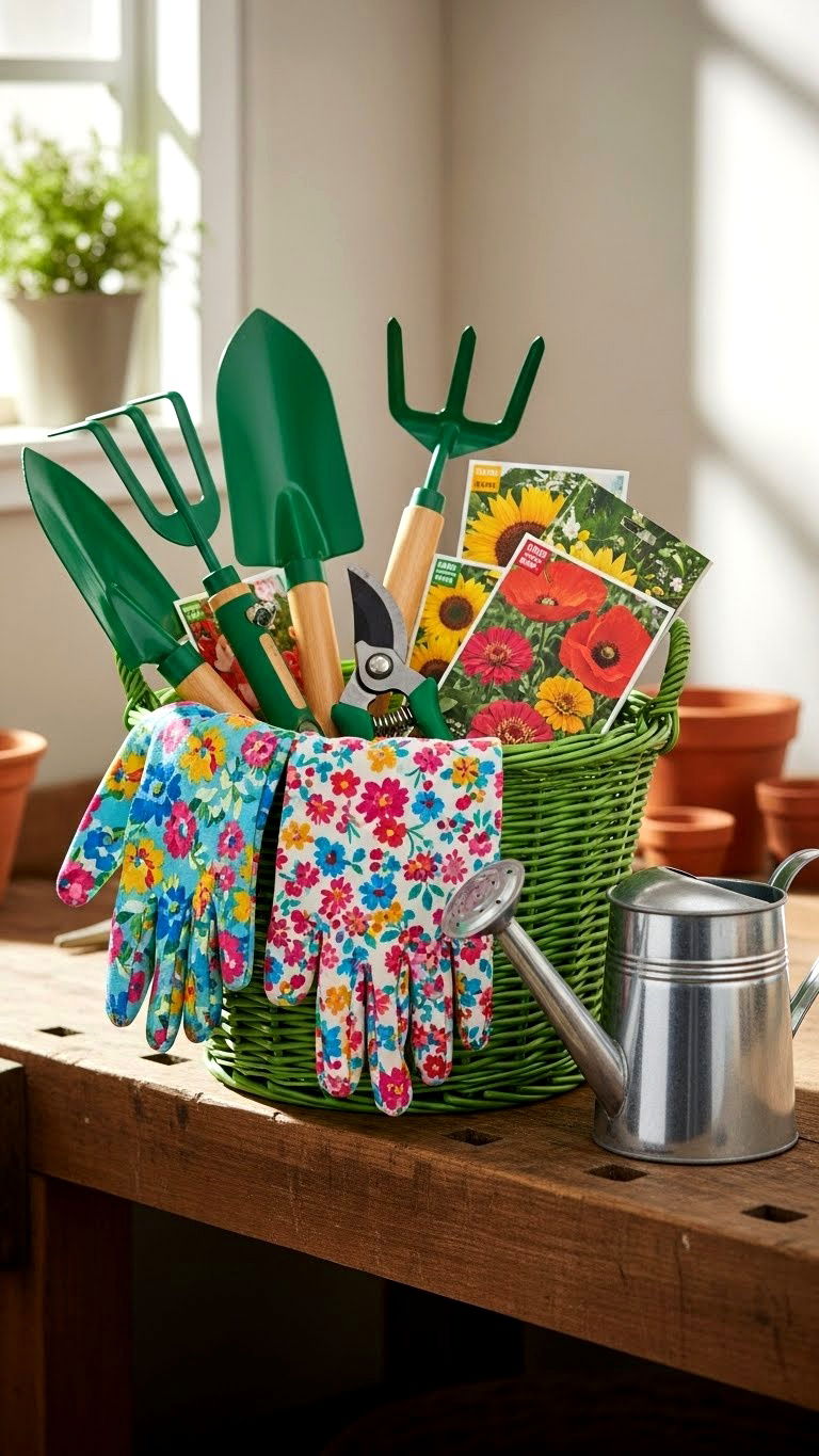 Gardening Gift Basket - 25 valentine's day basket ideas