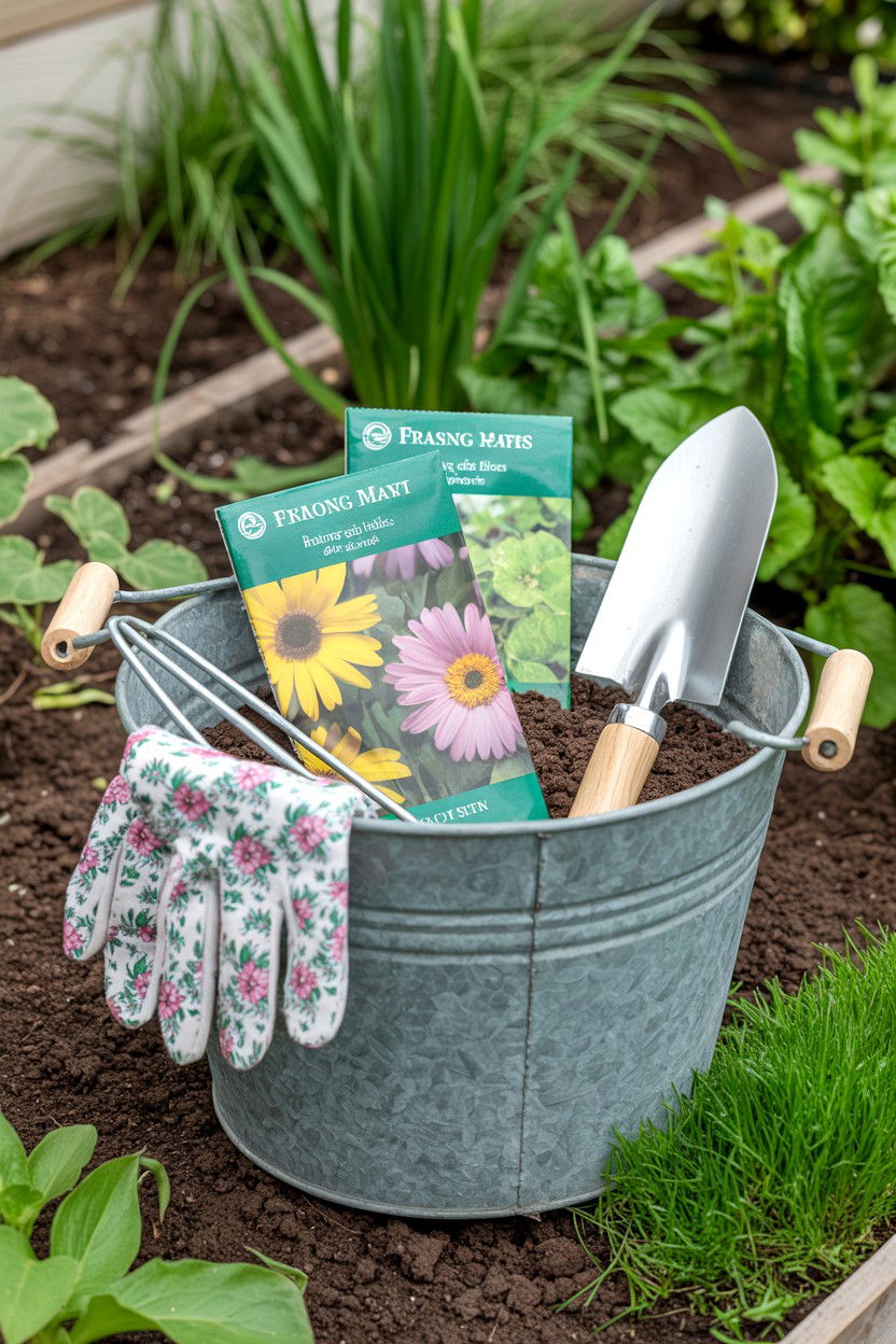 Gardening gift basket - 25 Budget Valentine's Day Gift Basket Ideas