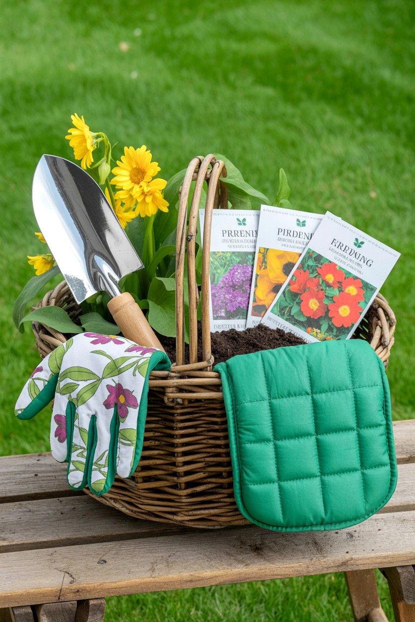 Gardening gift basket - 25 Valentine's Day Teacher Gift Basket Ideas