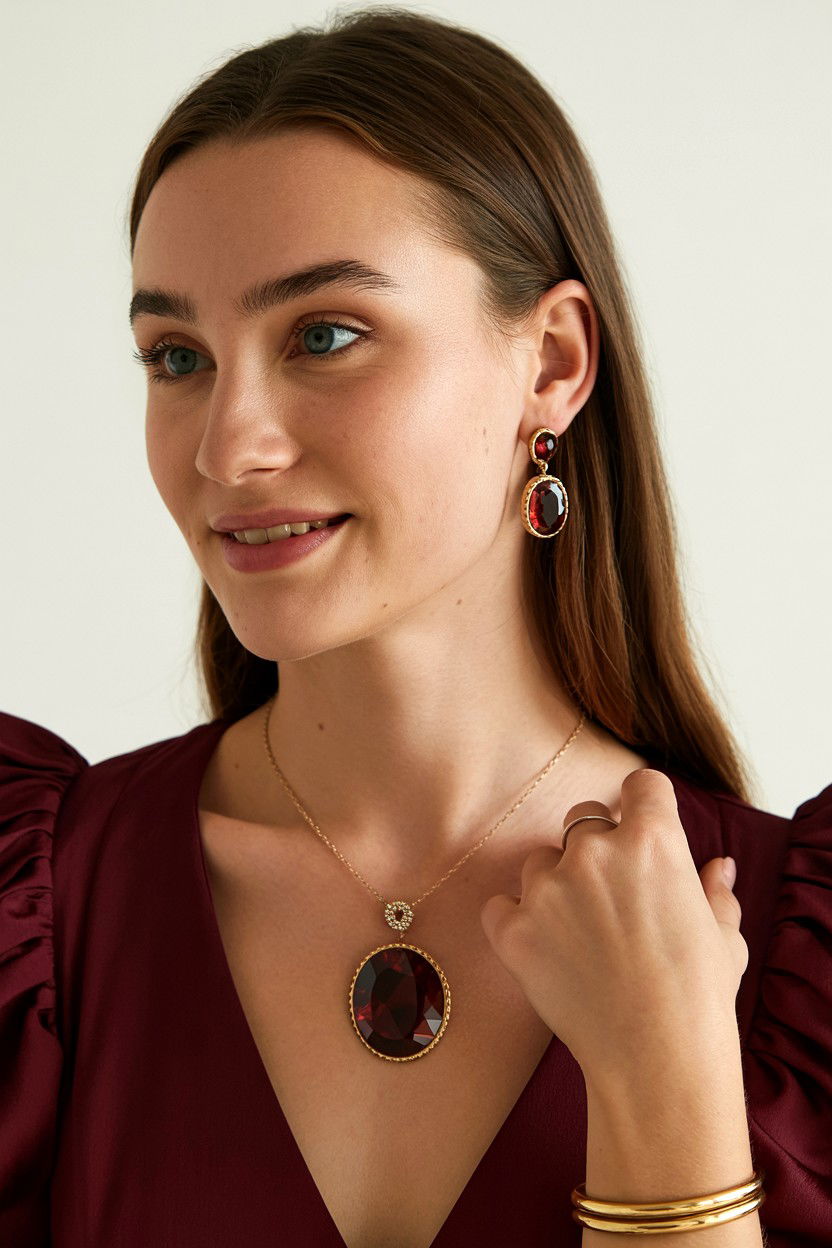 Garnet Earrings - 25 Jewelry Valentine's Day Gifts for Her