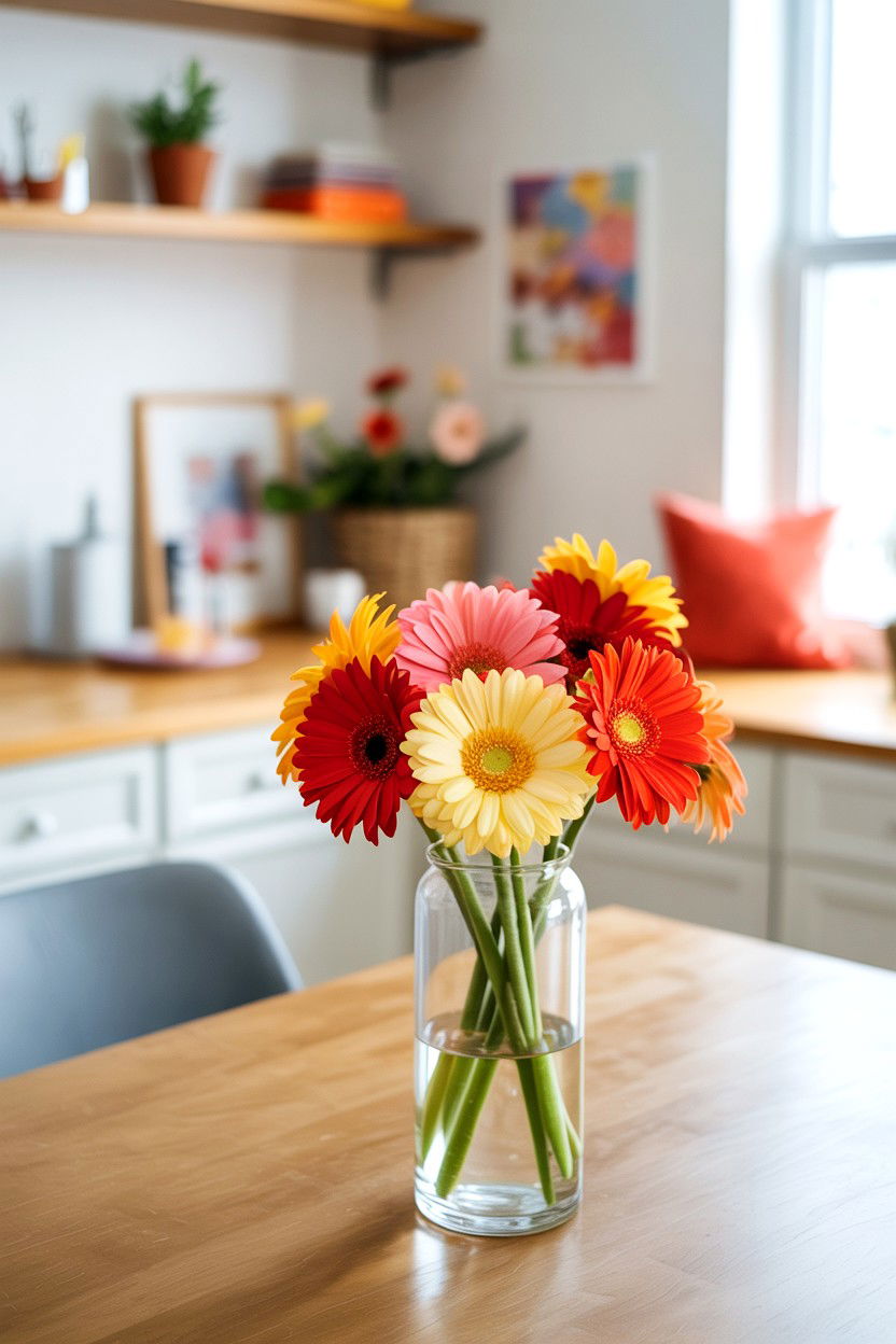 Gerbera Daisy Bouquet - 25 Valentine's Day Flower Gift Ideas