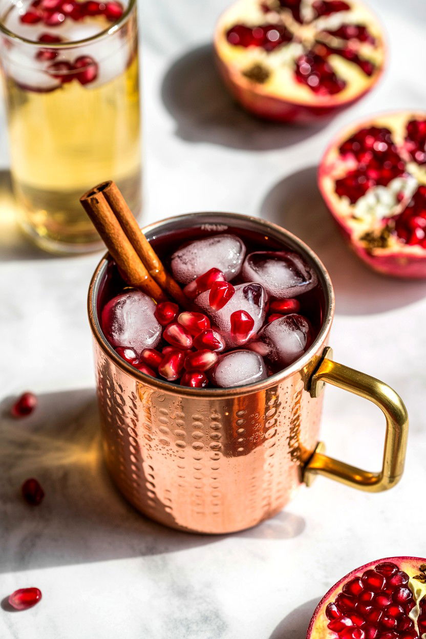 Ginger Ale Pomegranate - 25 Valentine's Day Sparkling Drink Ideas
