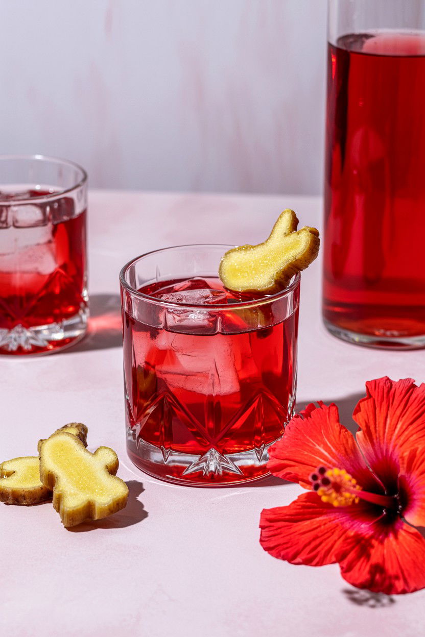 Ginger Hibiscus Tequila - 25 Valentine's Day Tequila Cocktails