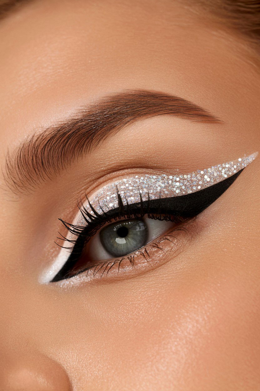 Glitter Cut Crease - 25 Soft Glam Valentine's Day Makeup