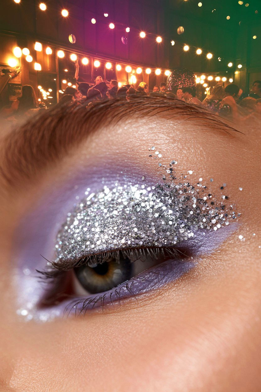Glitter Eyeshadow - 25 Easy Valentine's Day Makeup Looks