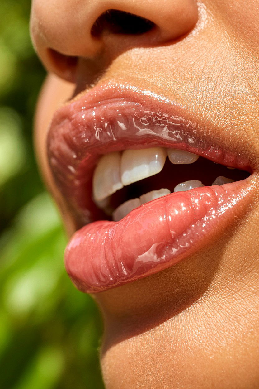 Glossy Lips - 25 Easy Valentine's Day Makeup Looks