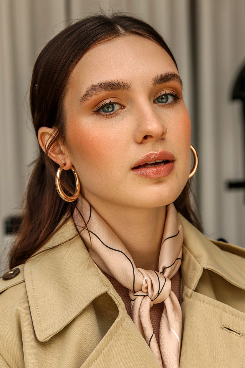 Glossy Nude Lip - 25 Natural Valentine's Day Makeup Looks