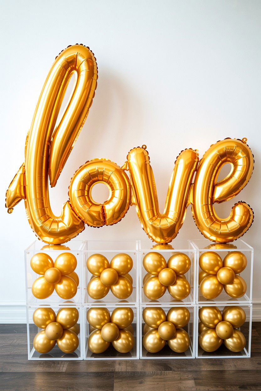 25 Valentine's Day Gold Balloon Ideas for Your Party