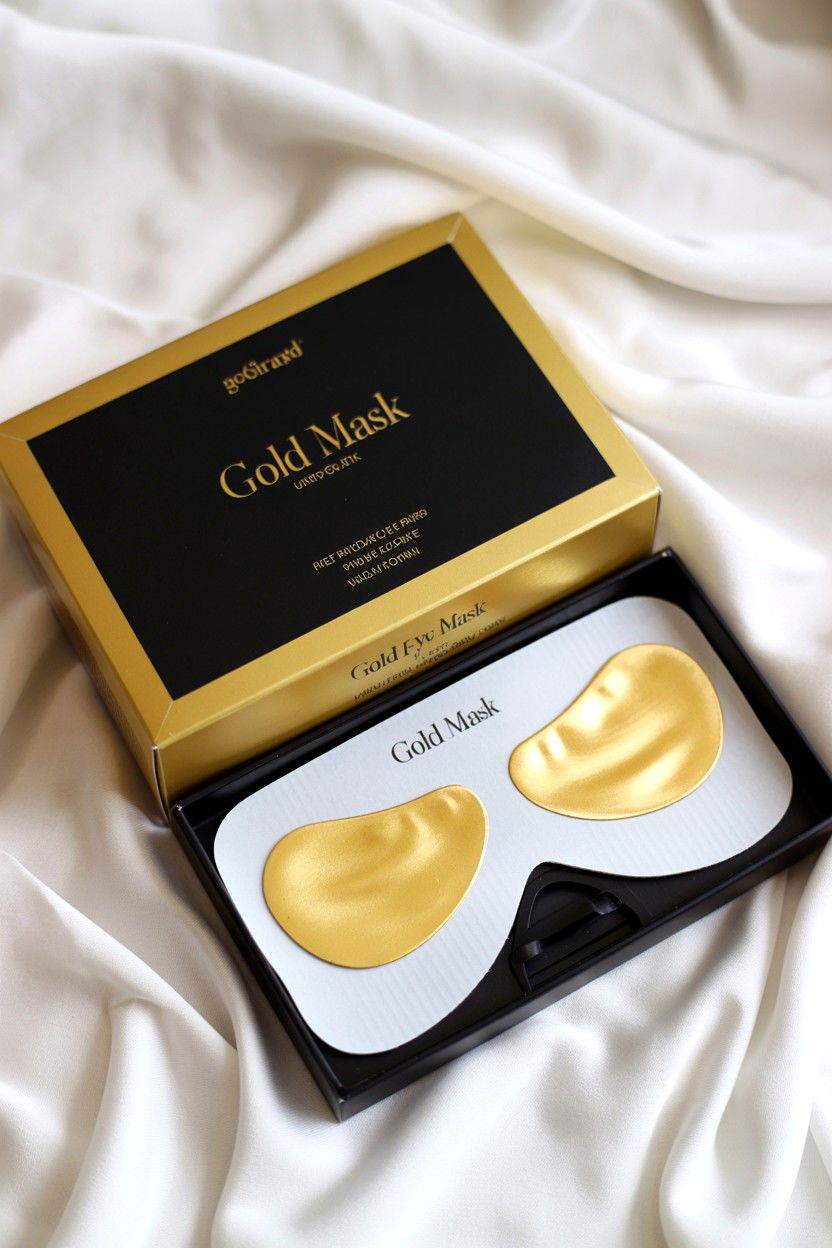 Gold Eye Mask Kit - 25 Valentine's Day Spa Gift Basket Ideas