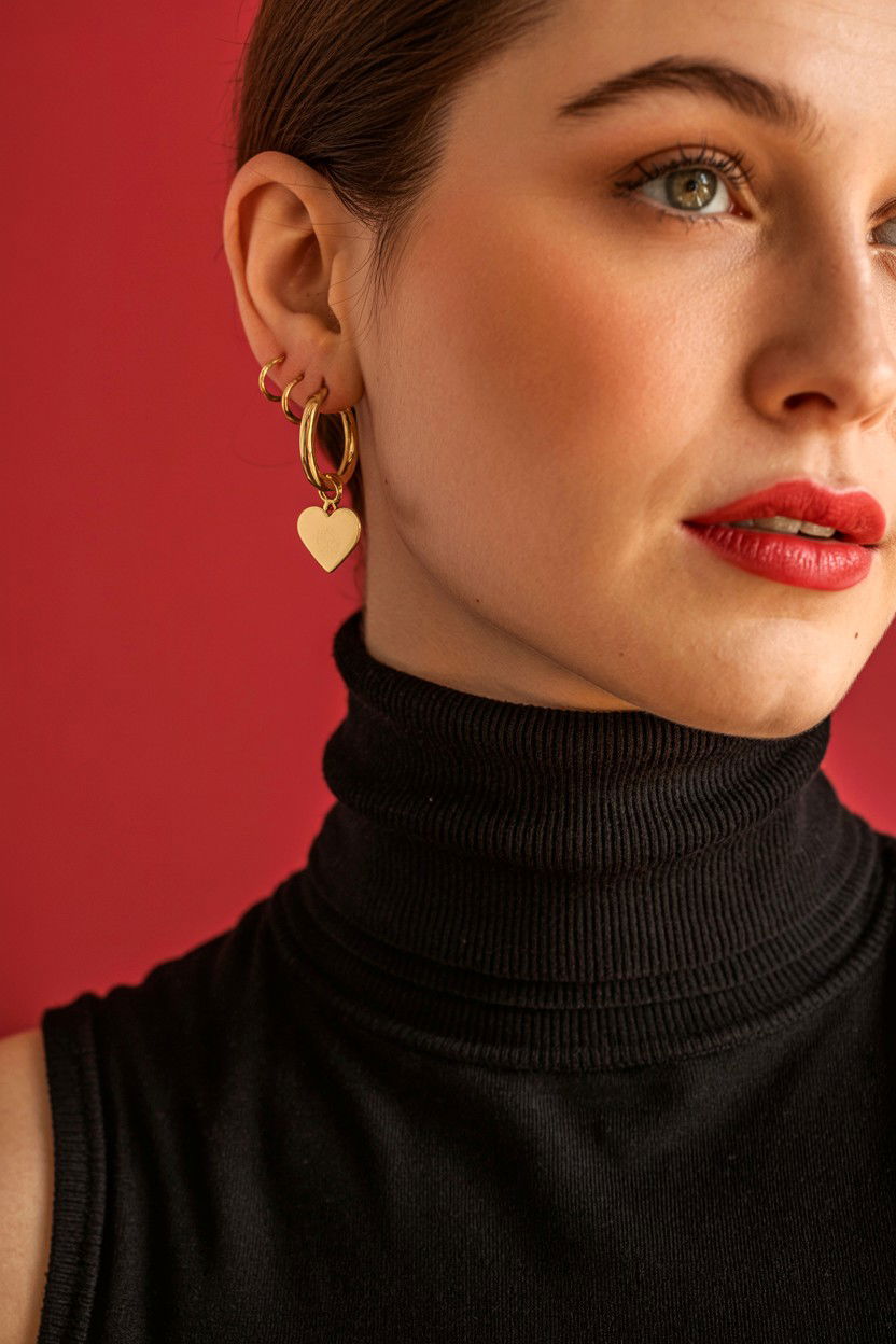 Gold Hoop Earrings - 25 Valentine's Day Accessory Ideas