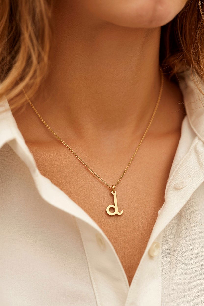 Gold Initial Necklace - 25 Valentine's Day Gifts for Teens