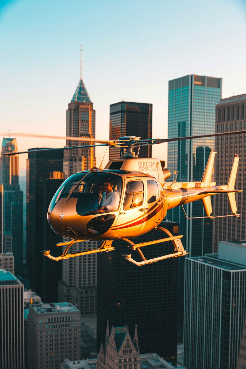 Golden Hour City Tour - 25 Valentine's Day Helicopter Tour Ideas
