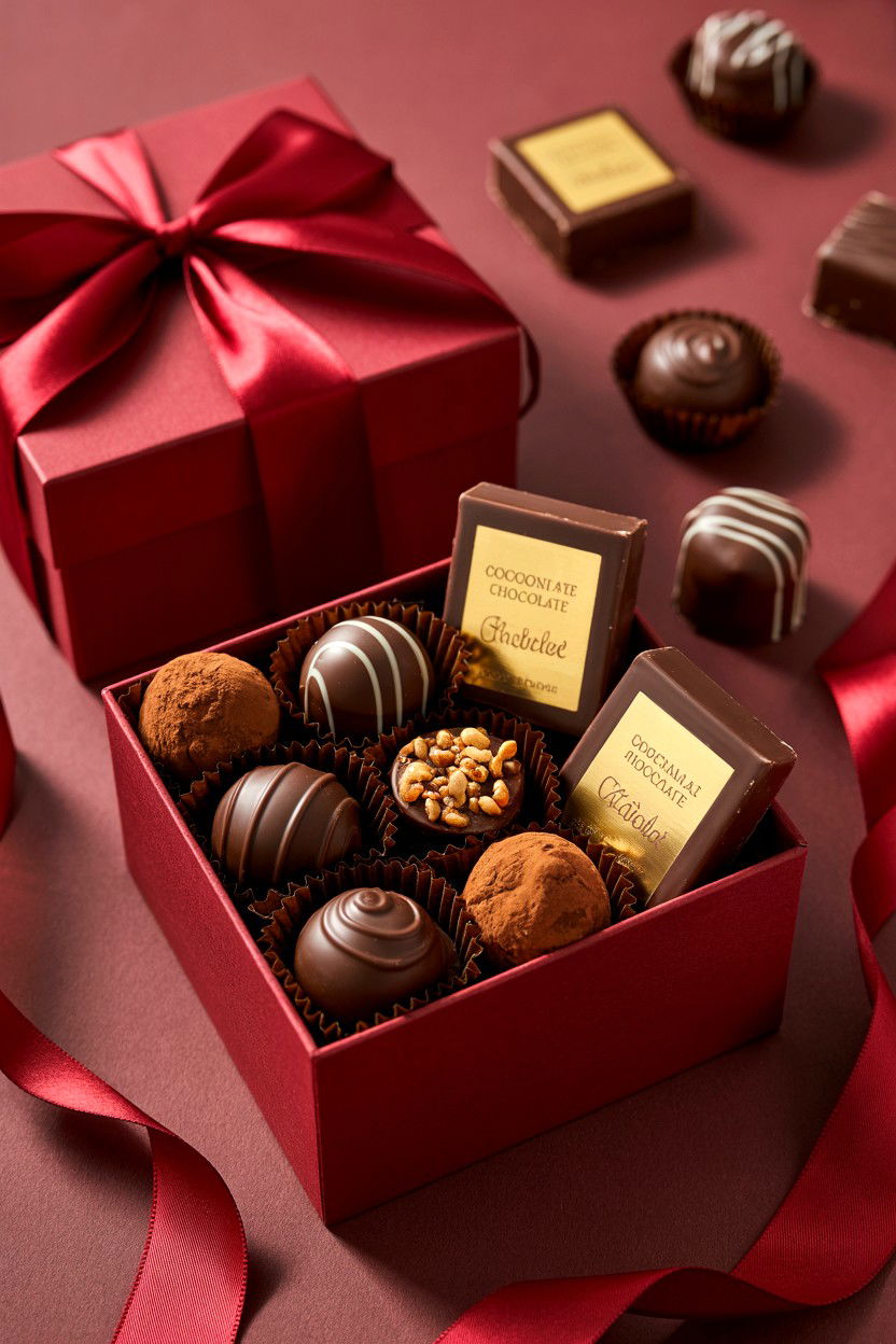 Gourmet Chocolate Hamper - 25 Valentine's Day Luxury Gift Basket Ideas