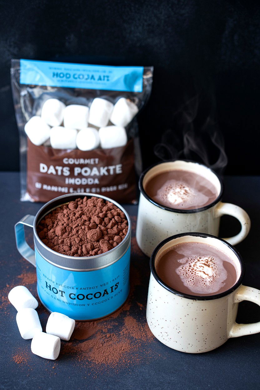 Gourmet Hot Cocoa Kit - 25 Valentine's Day Gourmet Gift Basket Ideas