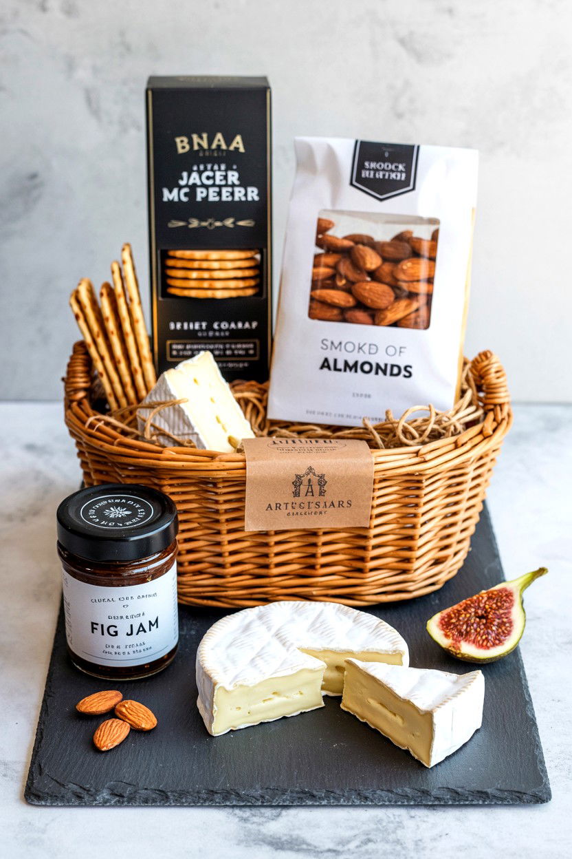 Gourmet Snack Gift Basket - 25 Valentine's Day Romantic Gift Basket Ideas