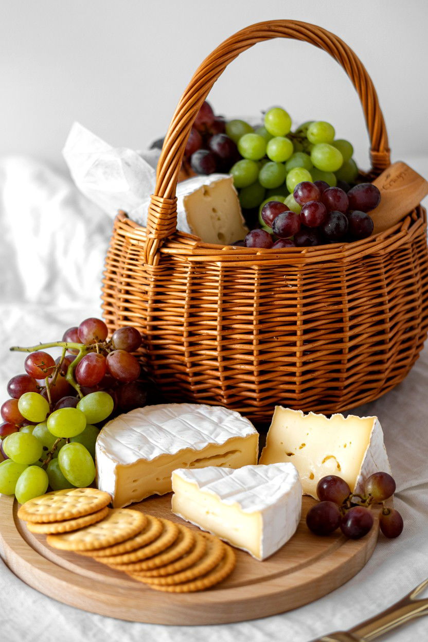 Gourmet cheese basket - 25 Long Distance Valentine's Day Delivery Ideas