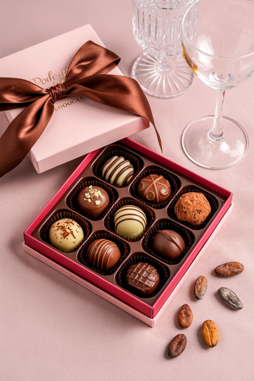 Gourmet chocolate box - 25 Affordable Valentine's Day Gifts for Her