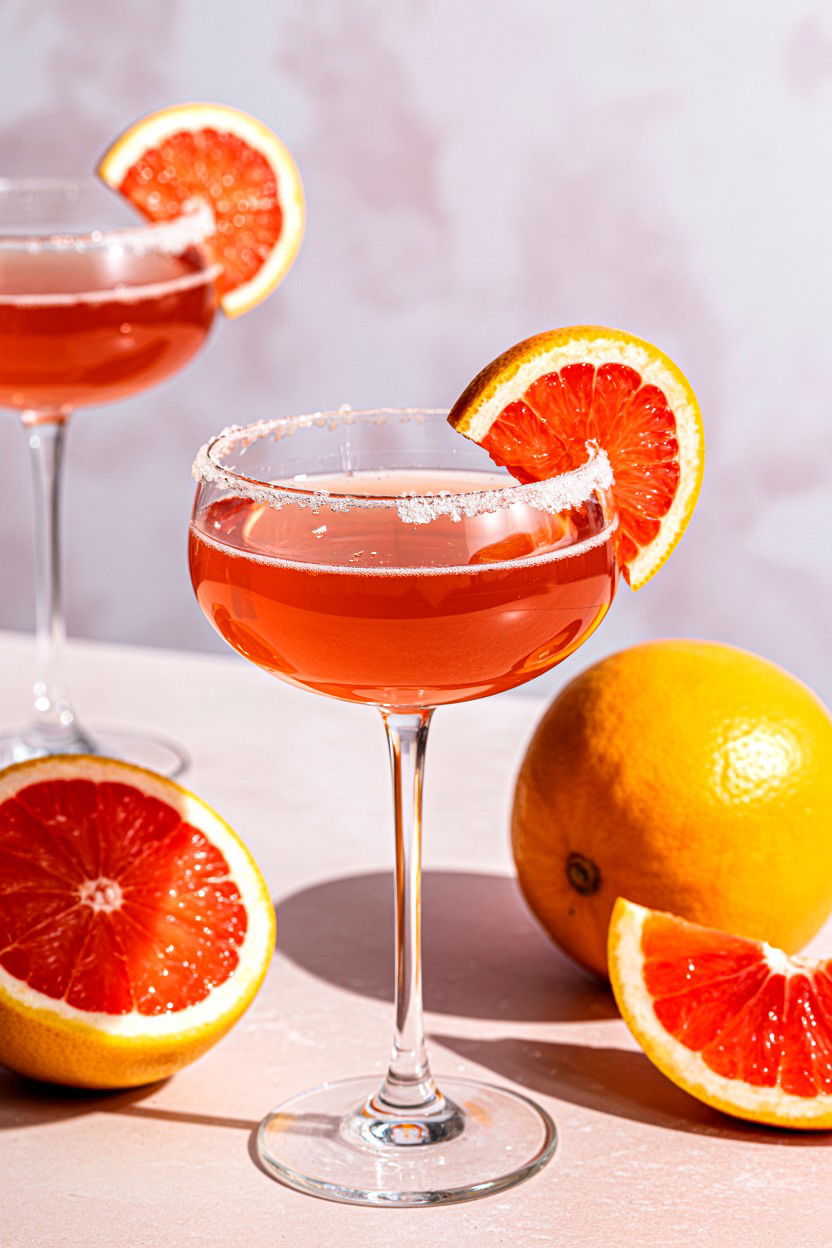 Grapefruit Champagne - 25 Valentine's Day Champagne Cocktails
