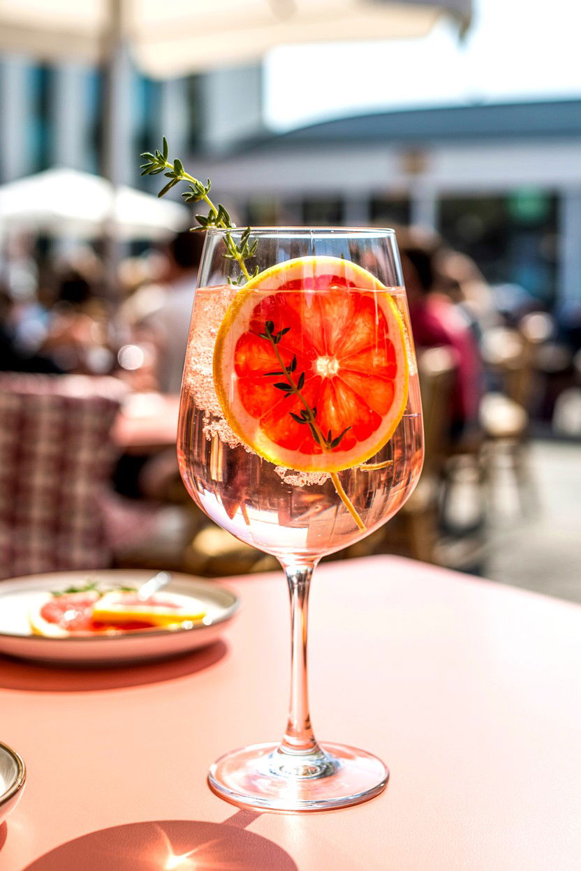 Grapefruit Spritz - 25 Valentine's Day Pink Drink Ideas