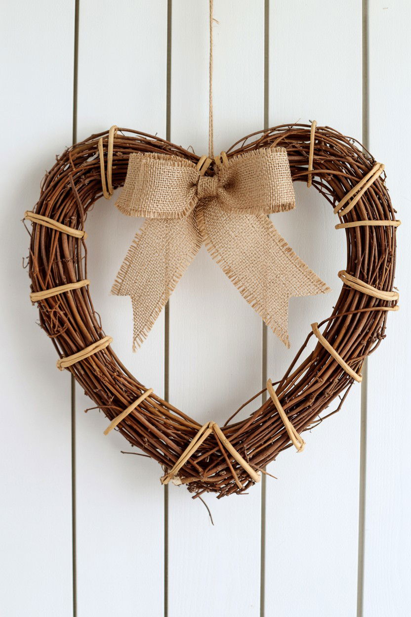 Grapevine Heart - 25 Heart Shaped Wreath Ideas