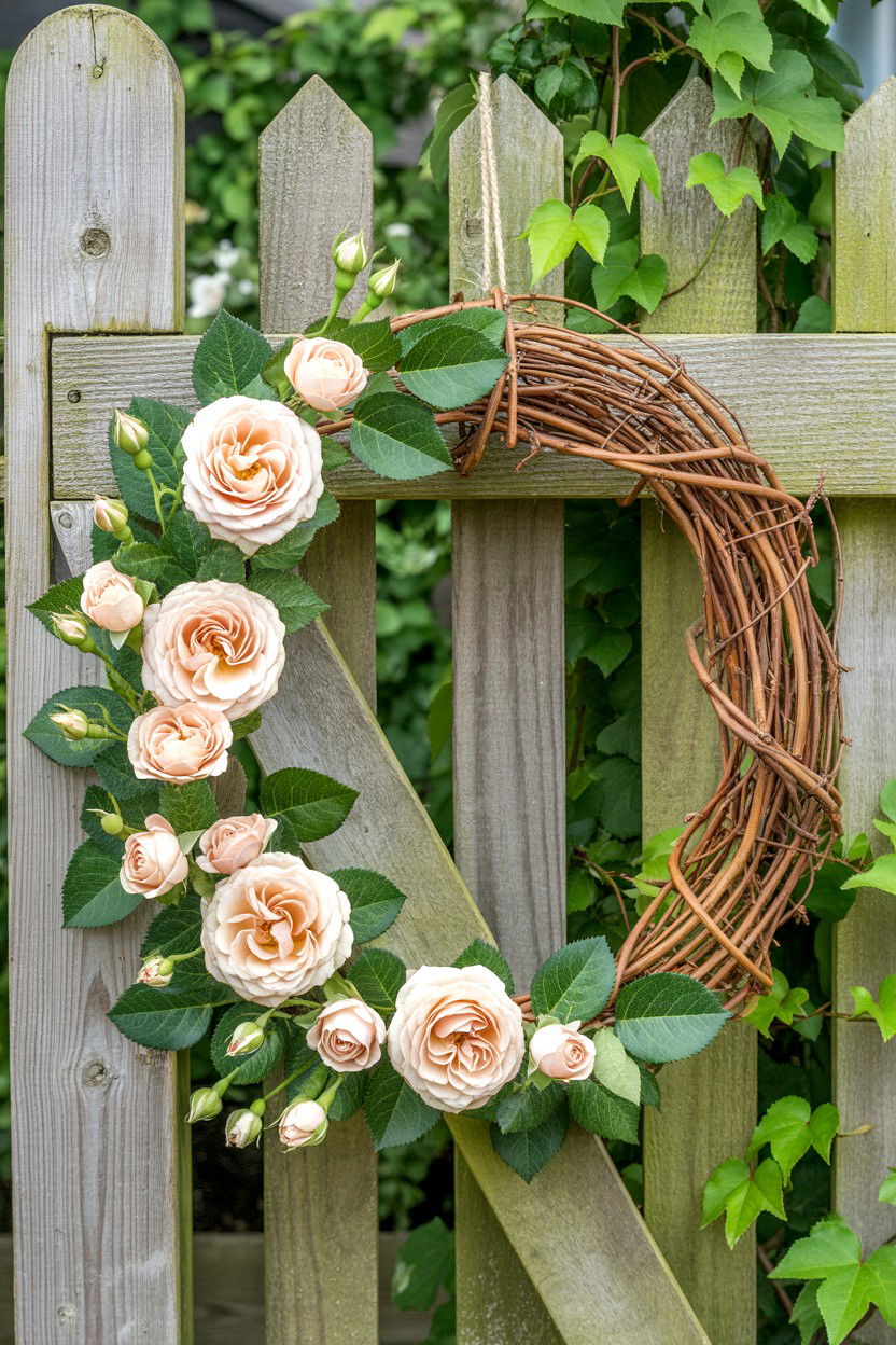 25 Flower Valentine's Day Wreath Ideas for a Pretty Door
