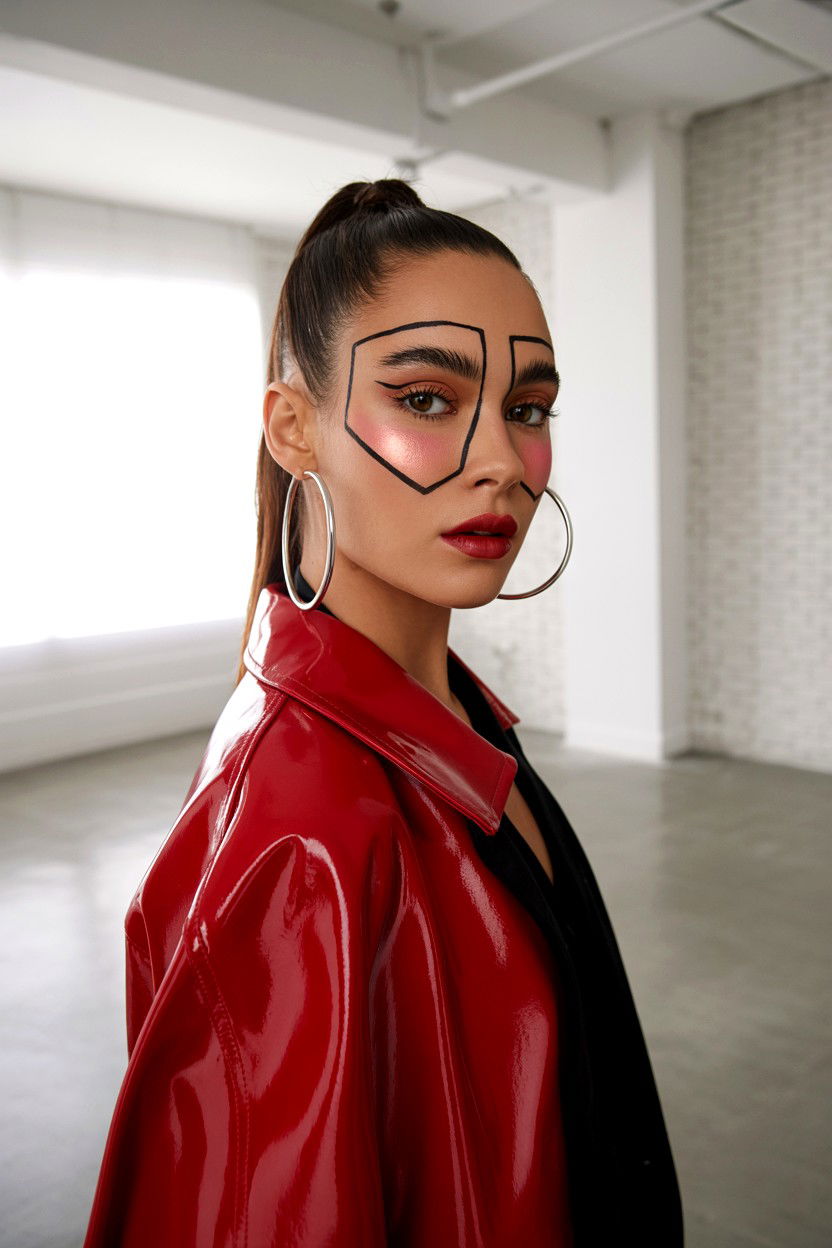 Graphic eyeliner - 25 Glamorous Valentine's Day Makeup