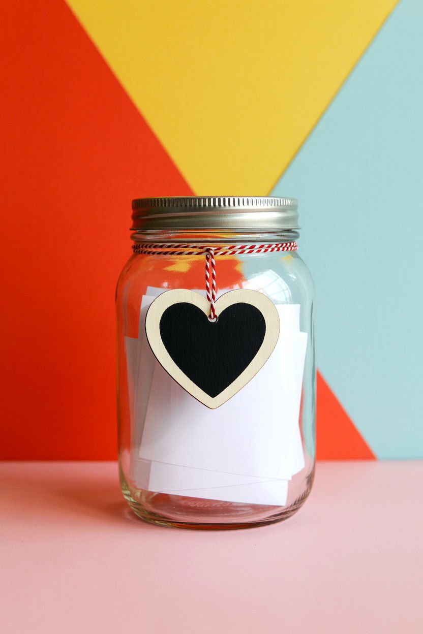 Gratitude Jar For Couples - 25 Valentine's Day Love Note Jar Ideas