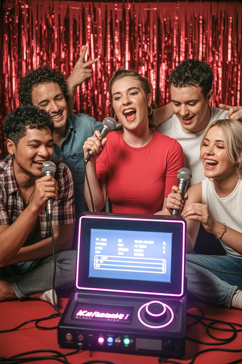 Group Karaoke Session - 25 Valentine's Day Ideas for Seniors