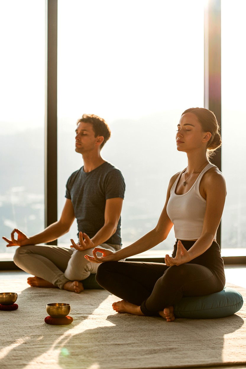 Guided meditation for two - 25 Valentine's Day Spa Day Ideas