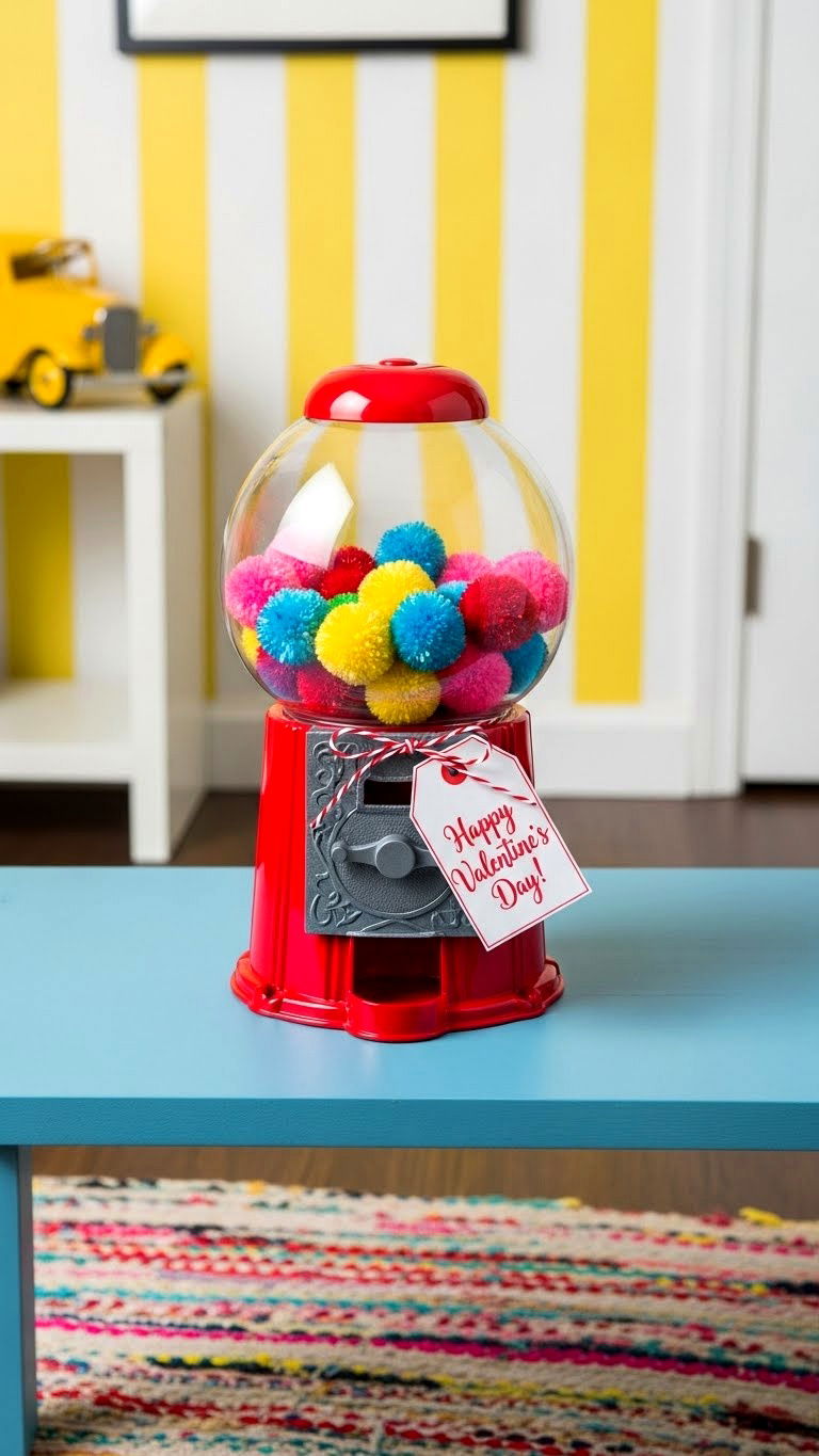 Gumball Machine Valentine Box - 25 valentine's day box ideas
