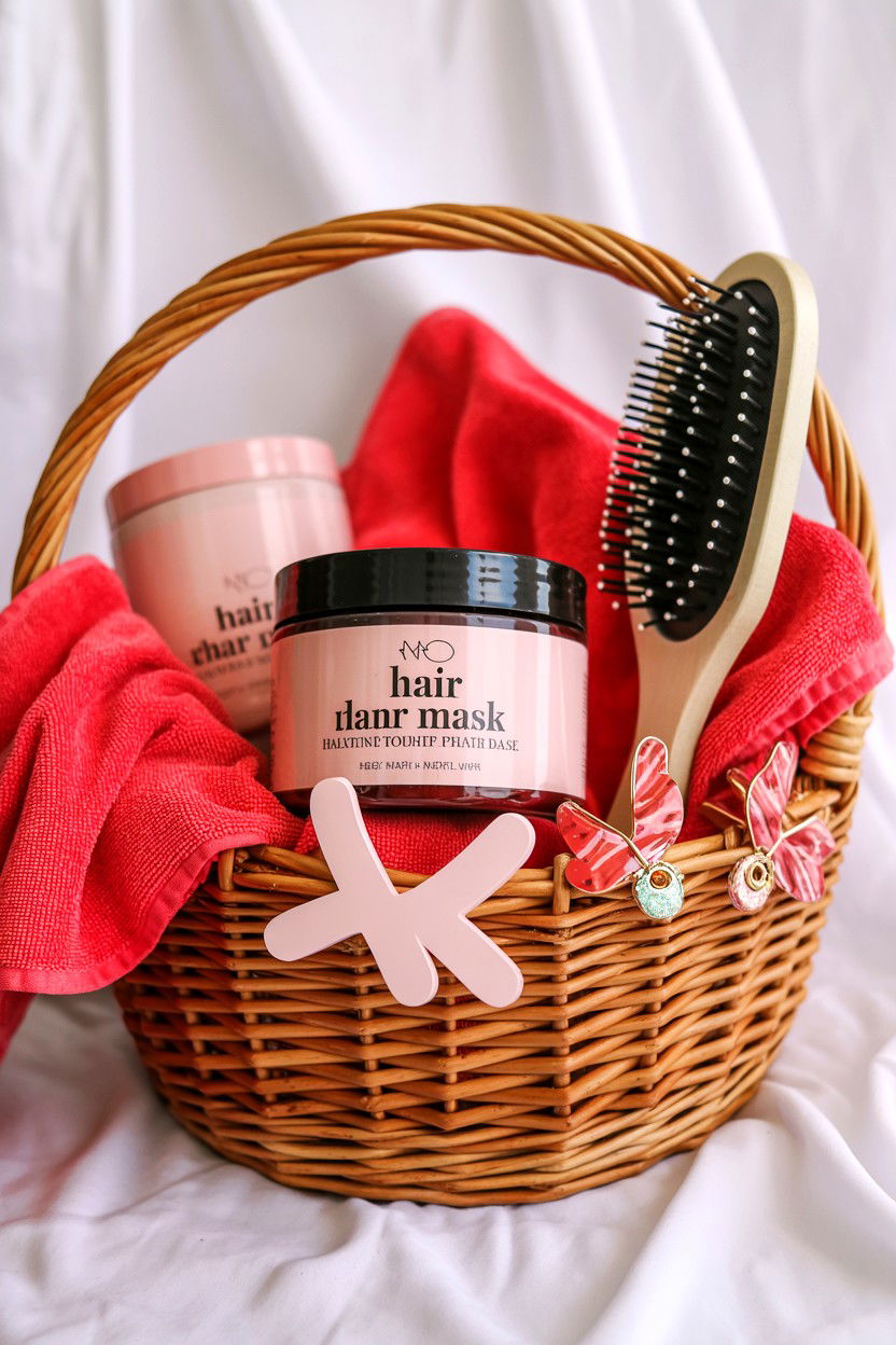 Hair Gift Basket - 25 Valentine's Day Gift Basket Ideas for Her